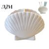 Waterproof Toothbrush Organizer Shell Shape Holder for Bathroom Countertop, 2 Compartments Space Saving Storage Desktop Organizer, Ocean Style