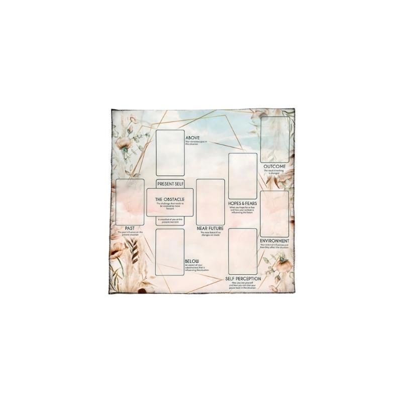 Reading Card Astrology Tablecloth Altars Cloth Square Divinations Cards Table Cloth Witchcrafts Deck Cloth Enduring