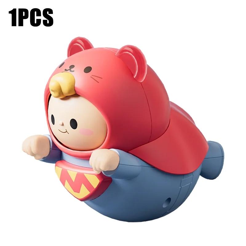 

1-5 шт. детские игрушки для младенцев 6 месяцев милые игрушки-неваляшки Супермен детские успокаивающие погремушки балансировочная свинка 0-3 лет подарок ребенку