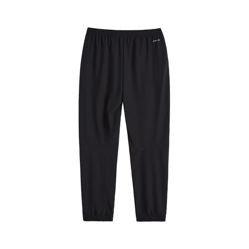 Li-Ning Versatile Comfortable Outdoor Drawstring Knit Sports Pants Unisex Bottoms Black AYKV813-1