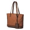 Tote Large 9 A4 Laptop Includes Water Bottle Holder and Pass Zipper Bag, Capacity, Pockets, Size/13.3-inch Storage, Case, Closure, Brown,