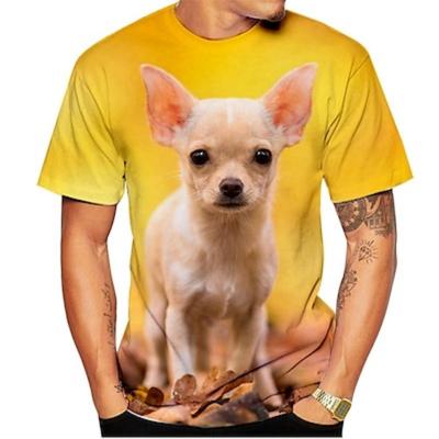 Animal Dog Chihuahua T-shirt Anime Graphic Tee For Men's Women's Unisex Adults' 3D Print Casual Daily