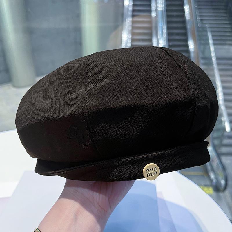 Neue Baskenmütze Kinder Frühling und Herbst vielseitig Gesicht klein achteckiger Hut schlichte Malermütze literarisch und retro