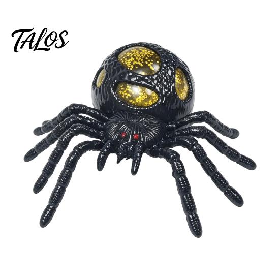 Spider Stress Toy 1/4Pcs Halloween Glitter Squeeze Toy, Relief Realistic Scary Portable Reliever Party Fake Prank Decoration Anxiety