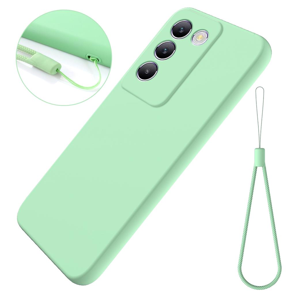 For vivo Y100 5G (Indonesia)/Y100 5G/T3 5G/Y200e 5G/V40 SE 5G/V30 Lite (ME) Liquid Silicone Case with Handy Strap