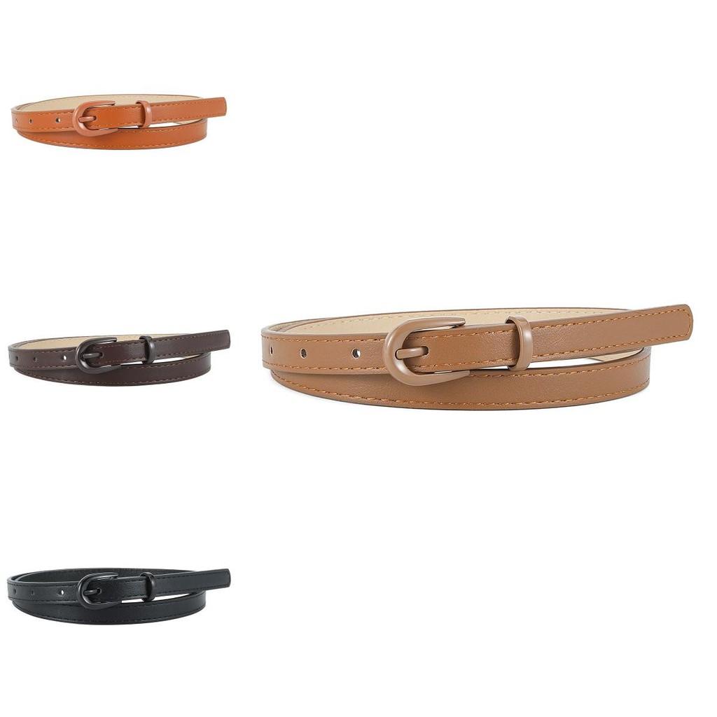 Contemporary And Sleek Pu Leather Womens Belt With Stylish Pin Buckle For Outfit Any