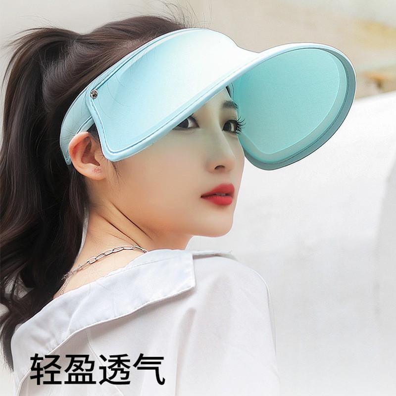 Sun Protection Hat Women Summer Double Layer Breathable Sunshade Cap For Outdoor Travel