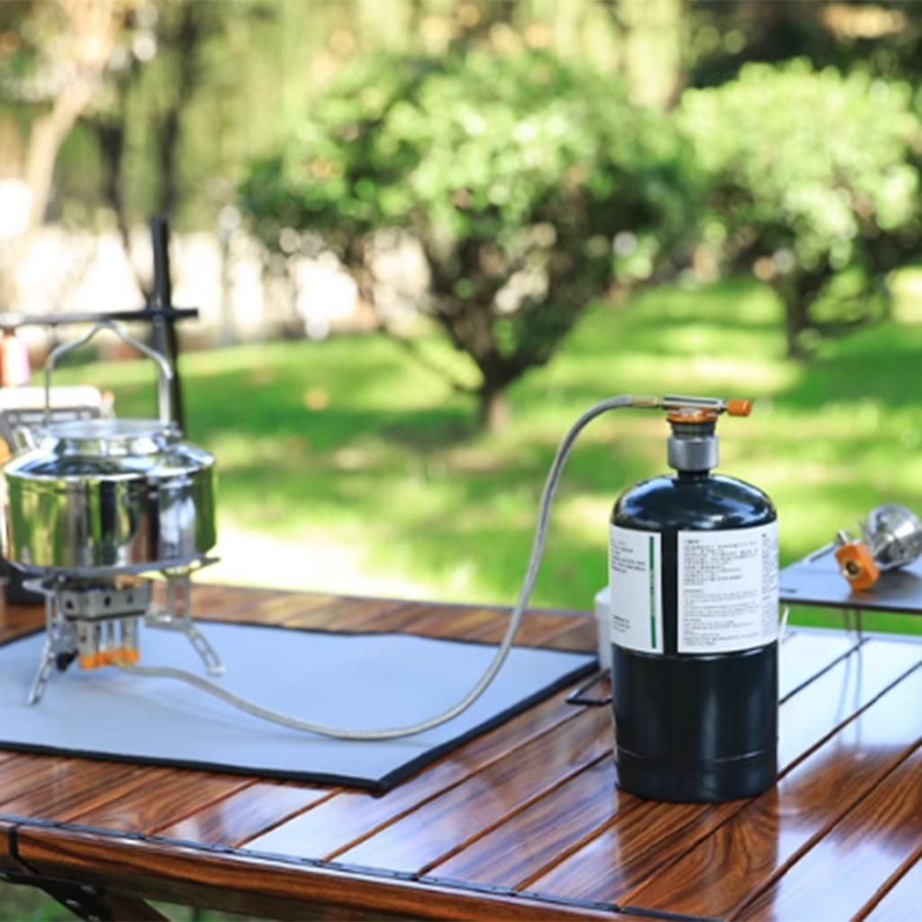High Pressures Alloys Gas Tanks Adapters Quickly Connect Camping Fuels Adapters Outdoor Cooking Essential