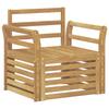 Outdoor Sofa Set Solid Acacia Wood White