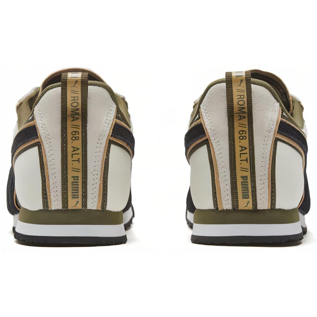 Puma Roma Alt Versatile Comfortable Low-Top Lifestyle Sneakers Unisex sneakers Beige Black 371688-04