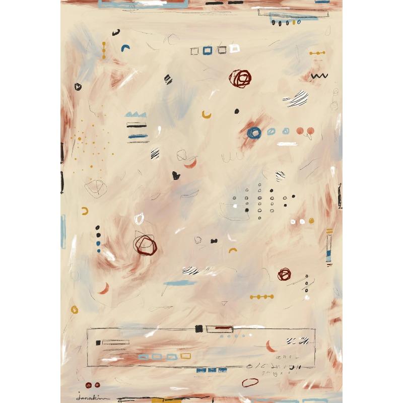 Pôster Original Série Abstrata Impressão Tela Arte Imagens Casa Para Sala de Estar e Quarto Parede Decoração Moderna