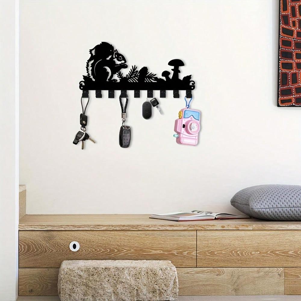 Heavy Duty Key Hanger Wall Mounted Entryway Organizer for Keys Hats and Coats Kitchen Bathroom Outdoor Porch Gift
