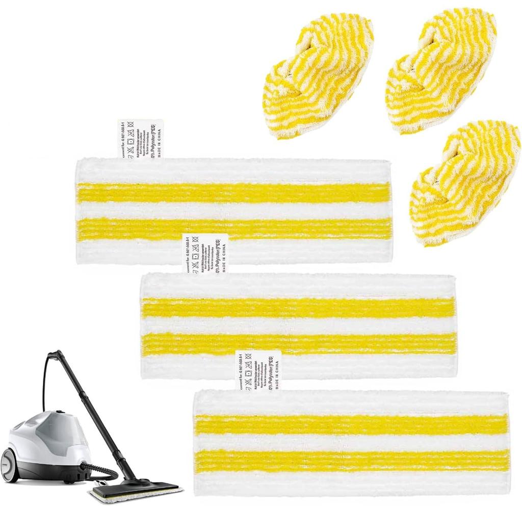 Cloth Mop Cover and Brush Set for Karcher SC1-SC5 Steam Cleaners