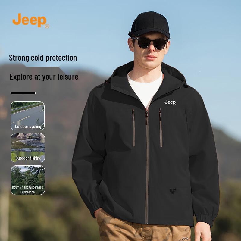 

JEEP Men s Outdoor Windproof & Waterproof Jacket L