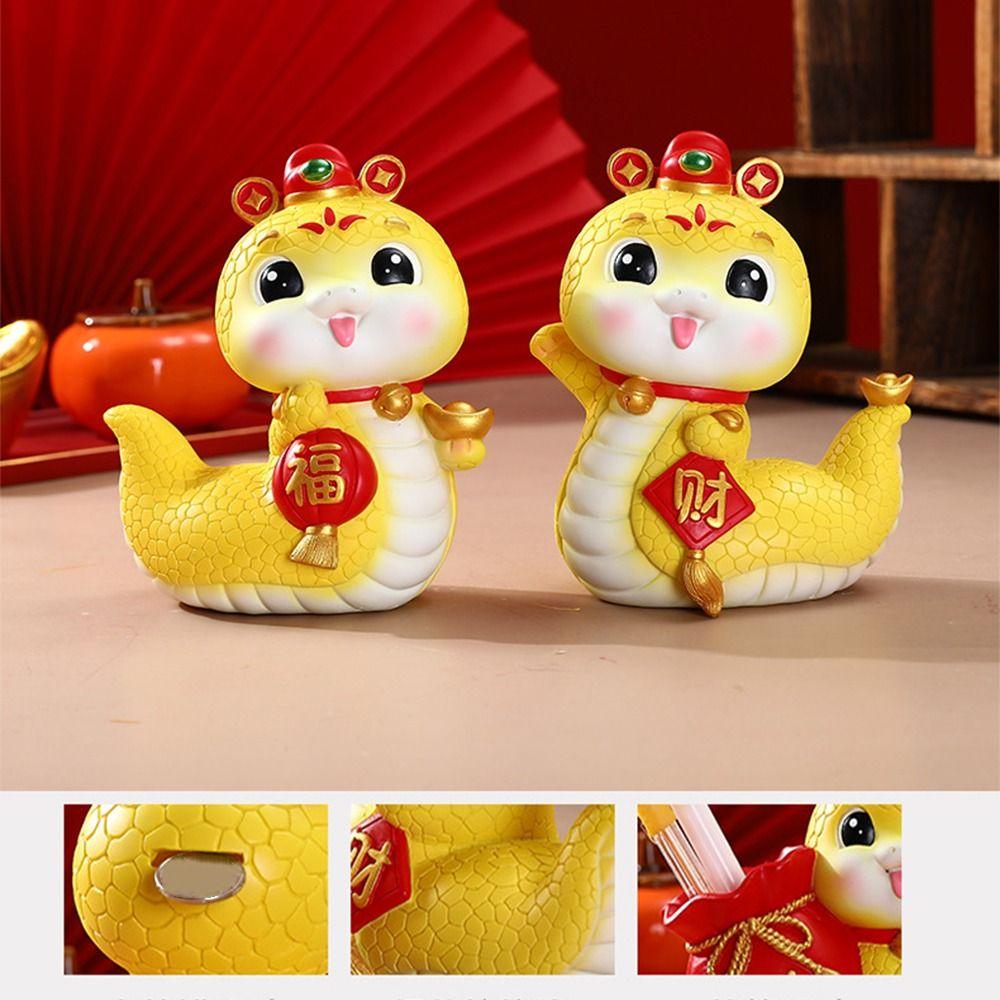 Decorative Cartoon Snake Pen Holder Creative Snake Money Box  Office Accessories