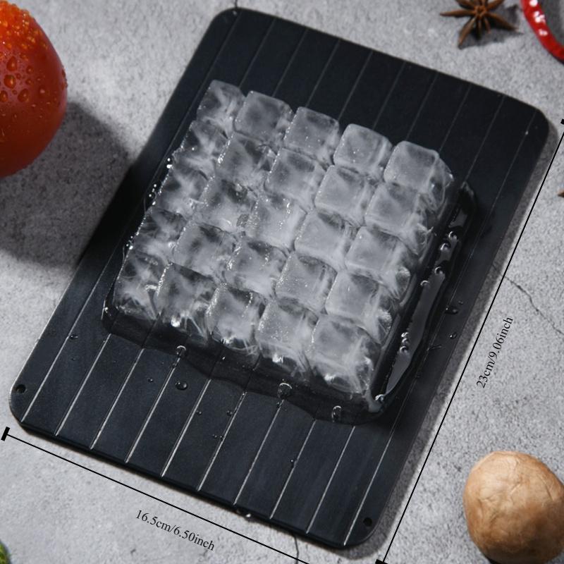 1pcs New Fast Defrost Tray Fast Thaw Frozen Food Meat Fruit Quick Defrosting Plate Board Defrost Tray Thaw Master Kitchen Gadgets