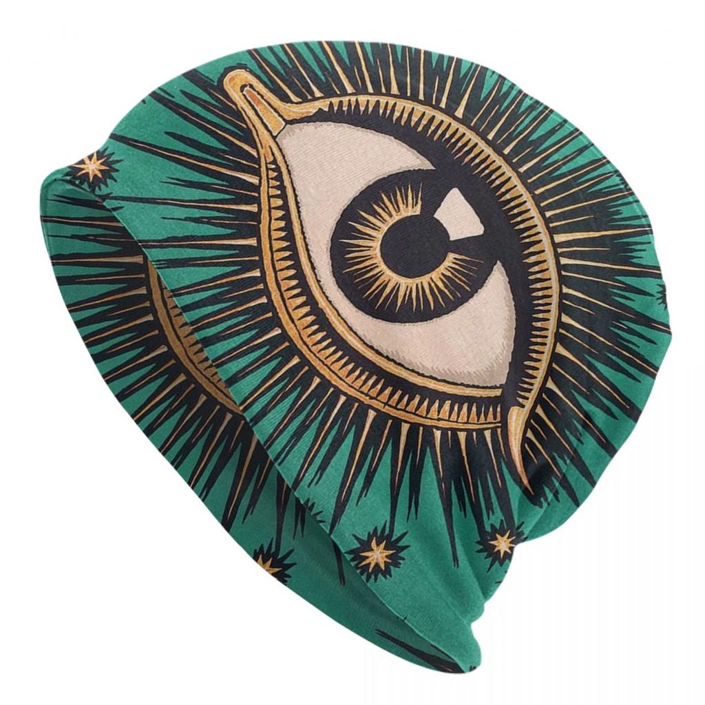 Mediterranean Evil Eye Skullies Beanies Caps Hip Hop Winter Warm Knitted Hat Adult Unisex Turkish Amulet Culture Bonnet Hats