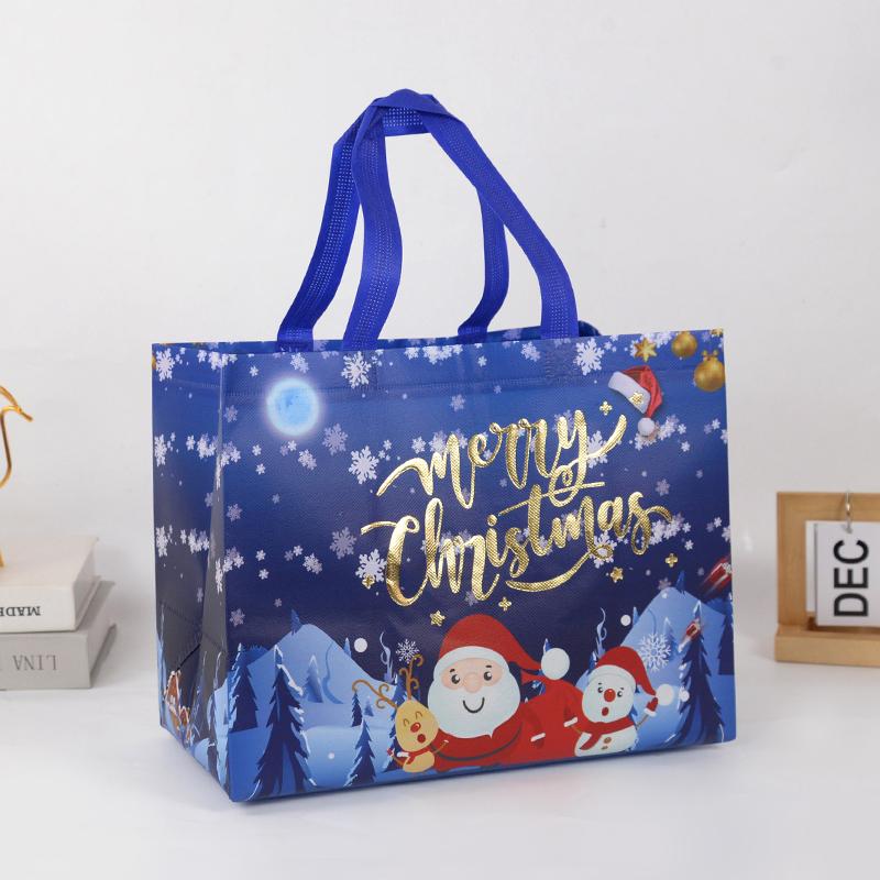 Christmas Gift Bag Santa Claus Snowman Candy Gift Packaging Bag 2025 Merry Christmas Party Home Decor Navidad Noel 2025 New Year