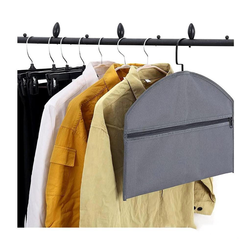 

600D Oxford Zippered Hanger Diversion Pocket Waterproof Hanging Clothes With Pocket 45x32cm Storage Bag Document Organizer серый