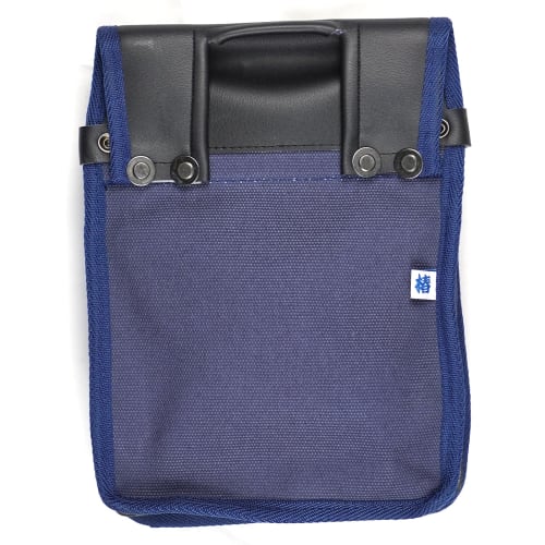 Tsubaki Model Double Canvas Waist Bag WKC-03 Navy Blue Double Thickness