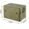 Double-Layered Picnic Storage Box, Folding Design for Outdoor Use with Multi-Functional Organizer