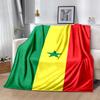 Senegal Flannel Blanket Soft All-Season Throw, Design for Camping, Car Travel, Hiking Sofa, Bed, Office Perfect Gift for Parties