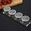 Home Basics Magnetic Steel Spice Storage Rack Kitchen Tin Containers