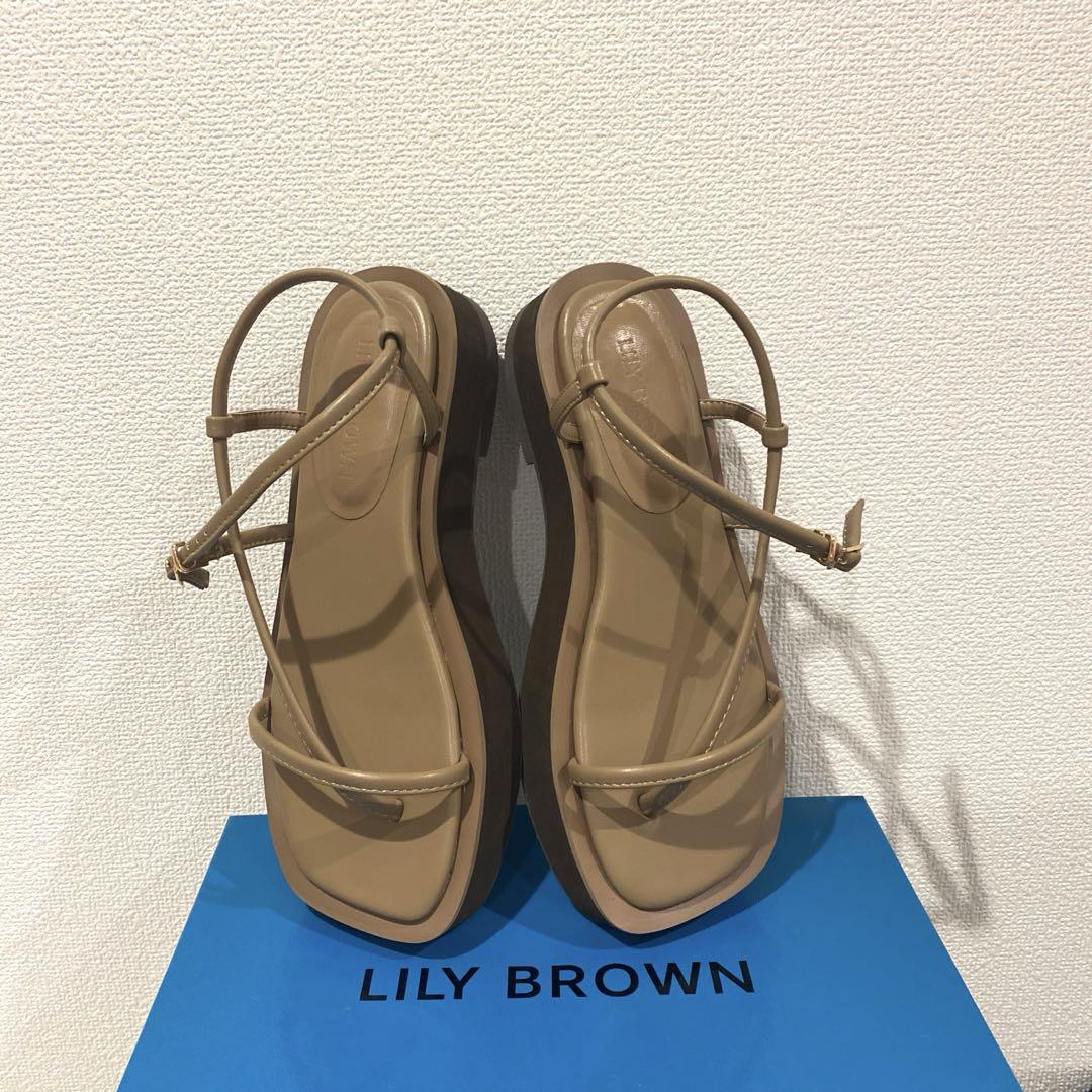 

[USED] LijyBrown Platform Flat Thong Sandals by Sakura Miyawaki, LE SSERAFIM