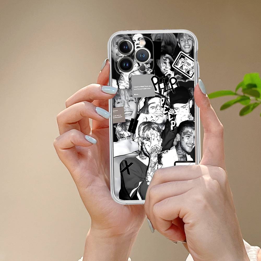 Singer Rapper L-Lil Peep Fit For IPhone 16 15 Promax Phone Case IPhone 14 11 12 High End 13 Pro Silicone
