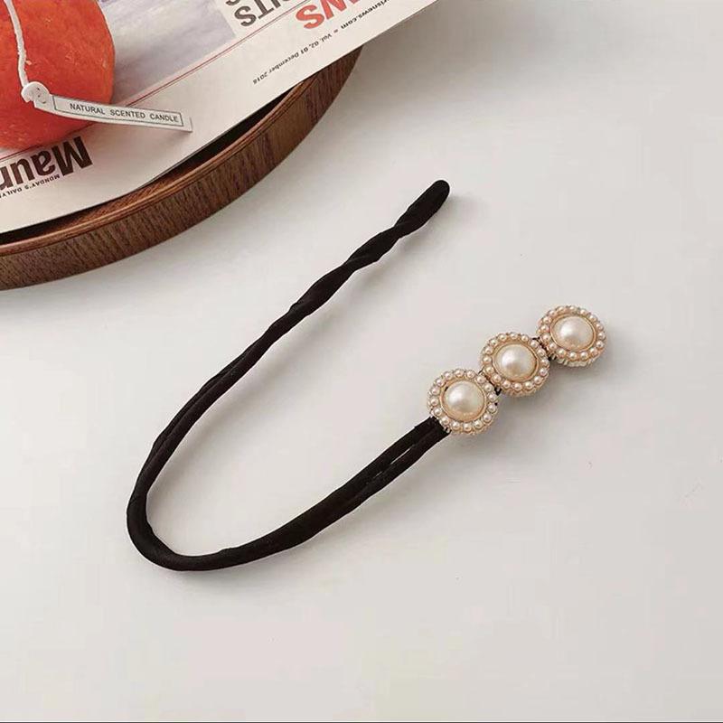 1/3 Stück Elegantes Koreanisches Perlen- und Metall-Haarnadel-Set mit Blumenakzenten für Damen