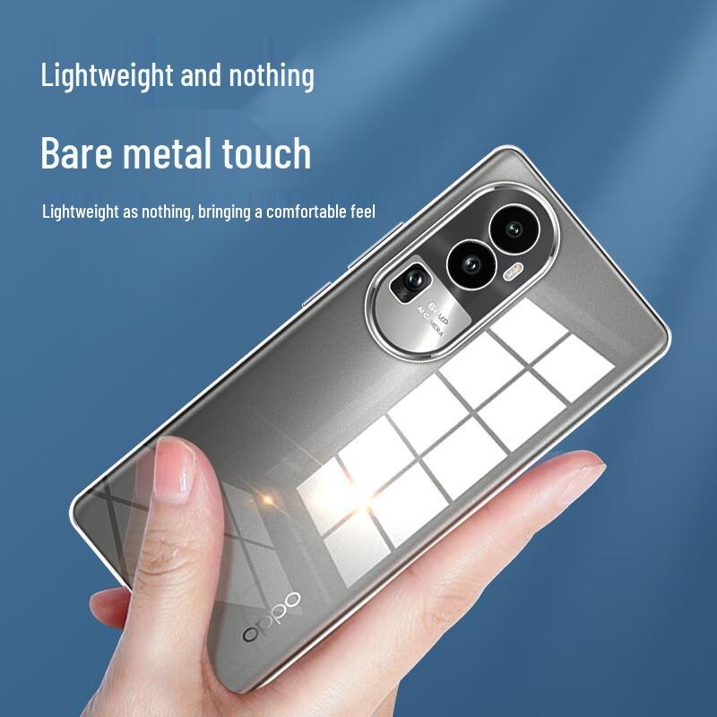 KOOLIFE OPPO Transparent Soft TPU Phone Case with Full Lens Protection