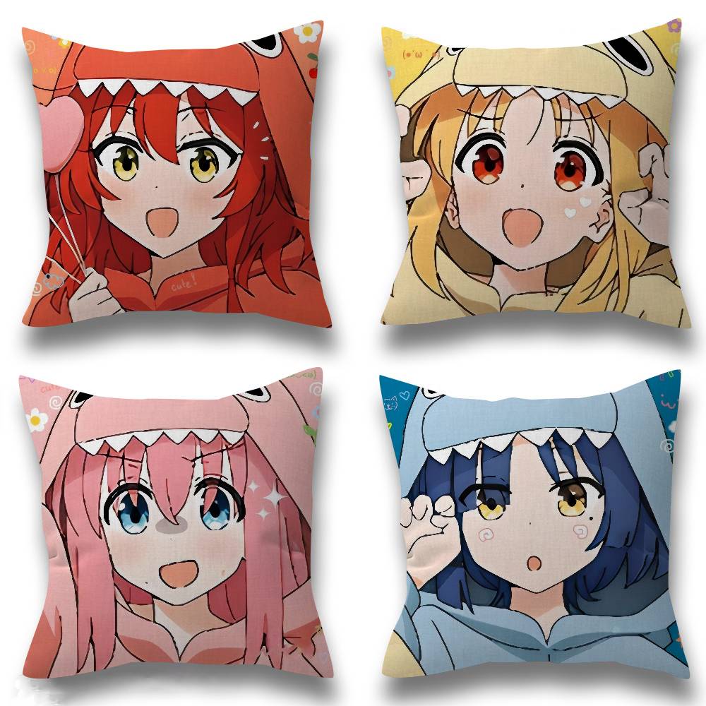 Anime Bocchi The Rock Pillow Cushion Cover Pillowcase Living Room Sofa Home Decor Customized