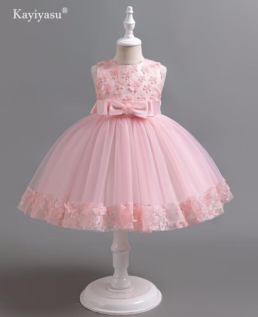 Kayiyasu Formales Blumenmuster Niedlich Perfekt für Klavier und Größen 110 Kinderkleid, Druck, Rock, Shichi-Go-San, Rezitale, Konzerte, Hochzeiten, 110-160cm