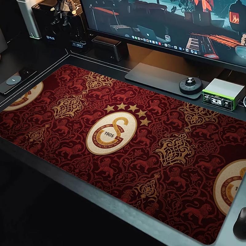 Galatasaray Mauspads Großes Gaming-Tischkissen Rutschfestes Laptop-Tablet Großes Mauspads XXL Matte Mini-PC Spielmatte Mit verriegeltem Rand_XIA 30cmx60cm(11.8x23.6inch)