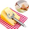 Stainless Steel Cheese Slicer Heavy Duty Plane Cheese Cutter Non-Stick Cheese Slicer Knife Server