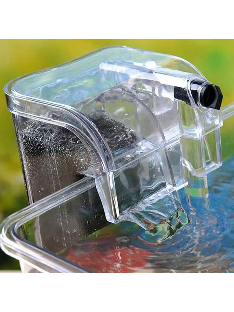 1pc Fish Tank Filter Pumps Ultra Quiet Aquarium Hang on Filter, Small Fish Tank Filter for Fish Tank,siutable for 20-30cm Tank