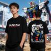 Summer New Gundam Graphic Anime Printed T Shirt Men's and Women's T Shirt Men's Top Sports T Shirt Men's T Shirt Harajuku Tee