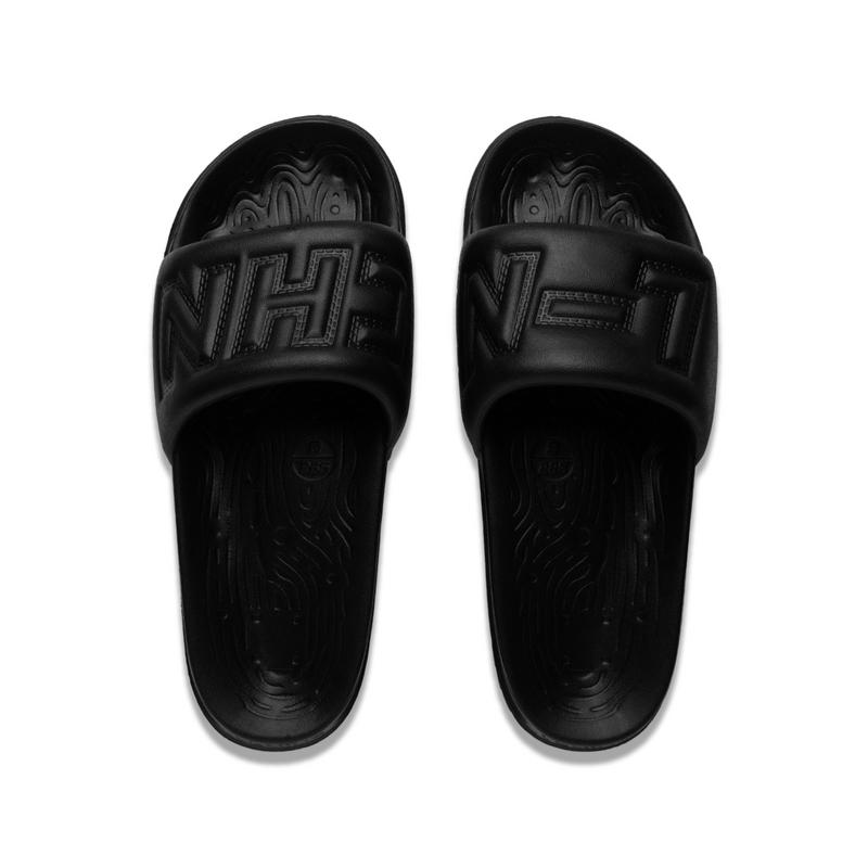 Li Ning Yiran Trendy Slide Sandals Unisex Footwear Black AZSV023-1