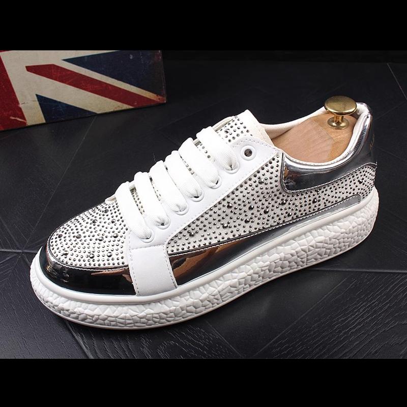 Fashion Men's new thick-soled rhinobason tide shoes every muffin tide men's shoes increase elastic sports casual shoes 6