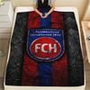 1 Stück FC Heidenheim 1846 Aufdruck Flanelldecke, Hohe Qualität, Bequem für alle Jahreszeiten, Heimdekoration, Wärme und Komfort, Perfekt für Weihnachtsgeschenke
