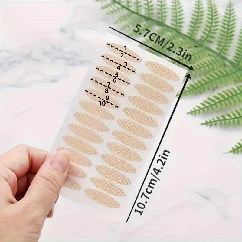 8pcs Invisible Double Eyelid Lift Strips, Hypoallergenic Self-Adhesive Tapes for Instant Eye Lifting, Fork Rods Included, Makeup Accessory