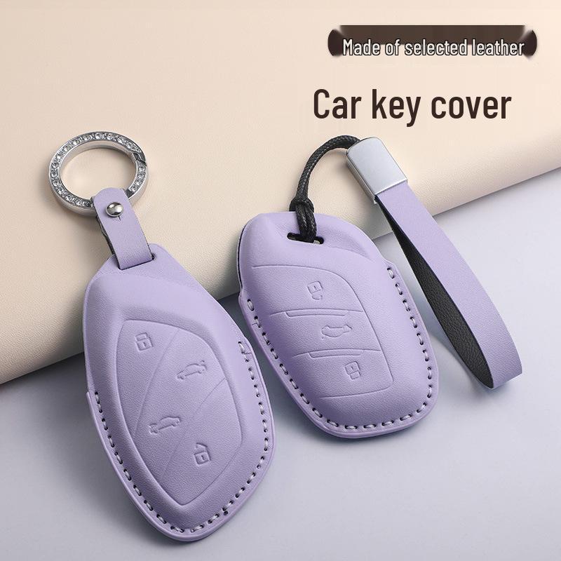 Tri-color Key Cover for Roewe i5, RX5 MAX, RX3, MG HS, MG 5, i6 Max in PU Leather.