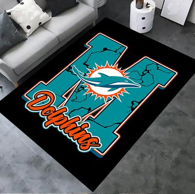 Miami Dolphins Carpet Rug For Living Room Bedroom Home Sofa Decorationkids Play Nonslip Floor Mat