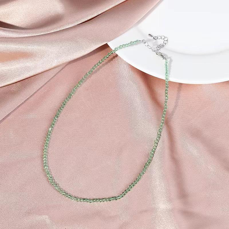 Multicolor Spinel Necklace for Women - Natural Stone Crystal Choker Jewelry