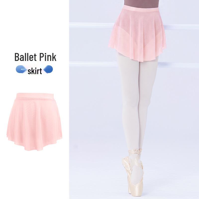 Women's Elastic Waist Hip-Hugging Dance Skirt - Short Ballet Practice with Side Slits