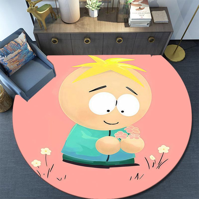 Butters Pattern Round rug,Carpet Rug for Living Room Bedroom Playroom ,Non-slip Floor Mat,Holiday Gifts and Birthday Gifts.