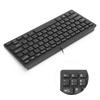 USB Wired Keyboard Portable 78 Keys Mini Desktop Laptop Keyboard for Home OfficeBlack
