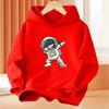 Autumn/Winter Children's Casual Hooded Sweatshirt with Cool Skateboard Pattern-Boys' and Girls' Warmth-Keeping Sp