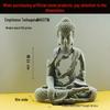 Elegant Wabi-Sabi Buddha Ornament: Artistic Hollowed-Out Tabletop Decor for Tea Table, Entrance, or Fish Tank Landscaping