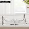 Divided Serving Tray Clear Platter Dinnerware with 2 Compartments Fruit Bowl for Candy Dried